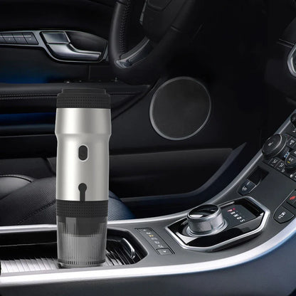 Fully automatic espresso maker in a stylish finish, perfect for brewing exquisite coffee effortlessly with premium capsules.