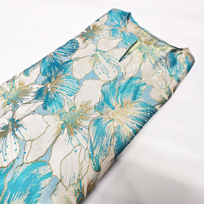 Stylish African dashiki dress displayed on a mannequin, highlighting its rich cotton and polyester blend and the luxurious feel of traditional African clothing.