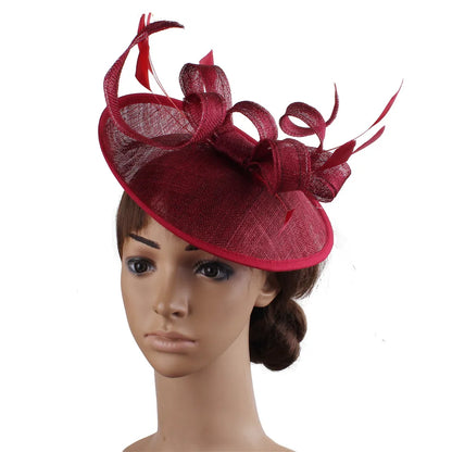 Versatile wedding fascinator with a chic headband, perfect for brides and guests looking to add a touch of glamour to their look.