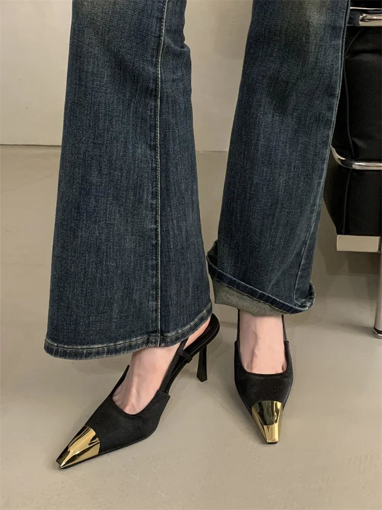 Eilyken women's elegant pumps with solid pattern and summer style, ideal for fashion-forward women attending parties.