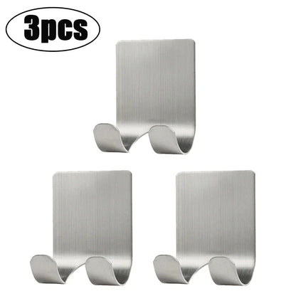 Stylishly designed wall-mounted stainless steel razor holder, ideal for sophisticated bathroom organisation and minimalist décor.