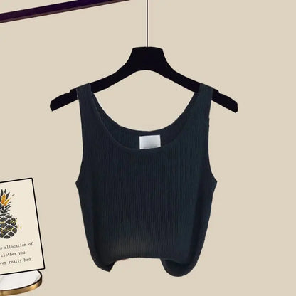 Stylish wide leg jeans from the women's 3-piece spring summer set, highlighting a high waist design and ankle-length cut for a contemporary chic look.