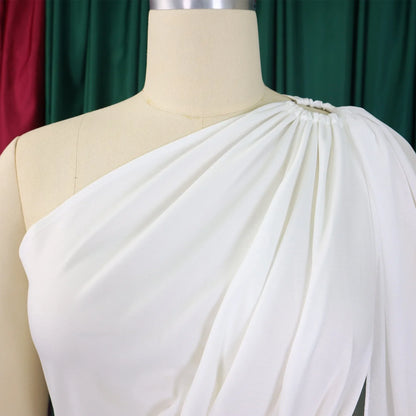 Stylish one shoulder jumpsuit with a high-waisted silhouette, ideal for sexy and club-style outings.