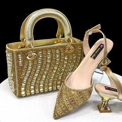 Exquisite women's Italian design elegant rhinestone stilettos, perfect for weddings and summer parties, showcasing high spike heels.