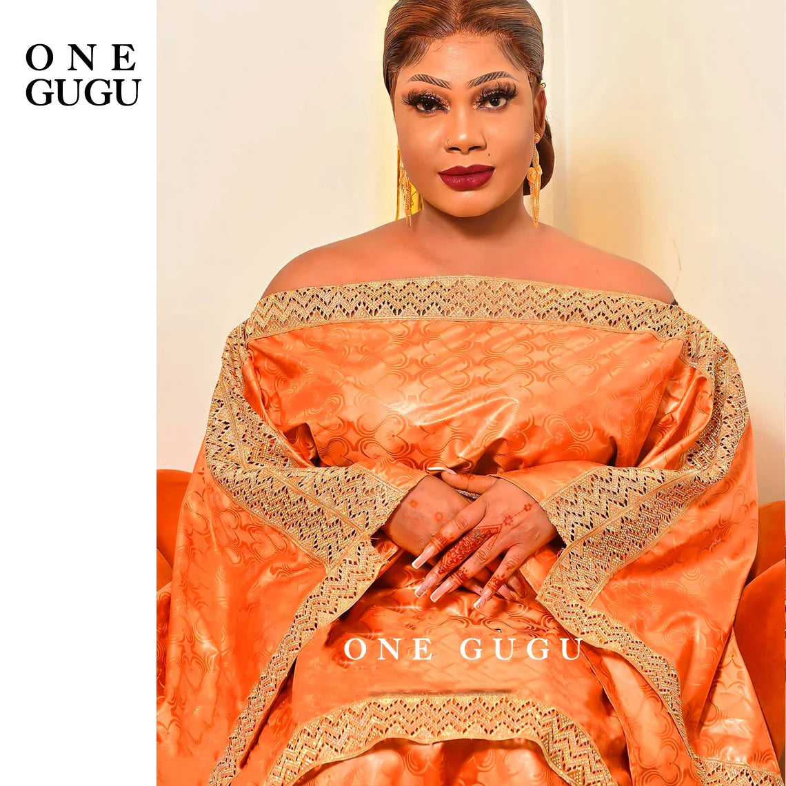 Elegant plus size royal blue African Bazin dress set for women, featuring intricate embroidery lace and stones, ideal for weddings and parties.