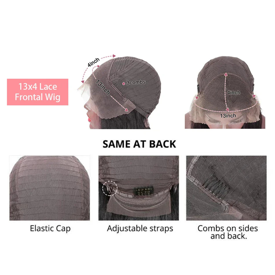 Elegant view of the 99J Red Curly Deep Wave Bob Wig, featuring a 13x4 lace front for a natural hairline and premium quality Remy hair.