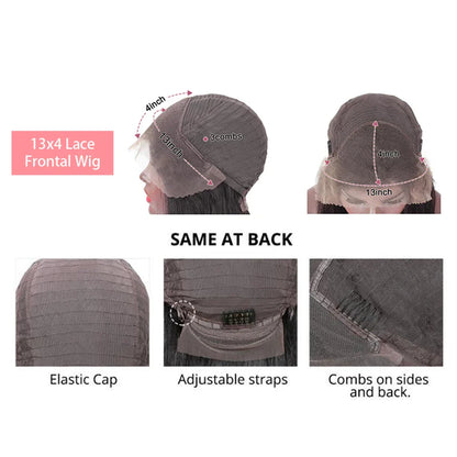 Elegant view of the 99J Red Curly Deep Wave Bob Wig, featuring a 13x4 lace front for a natural hairline and premium quality Remy hair.