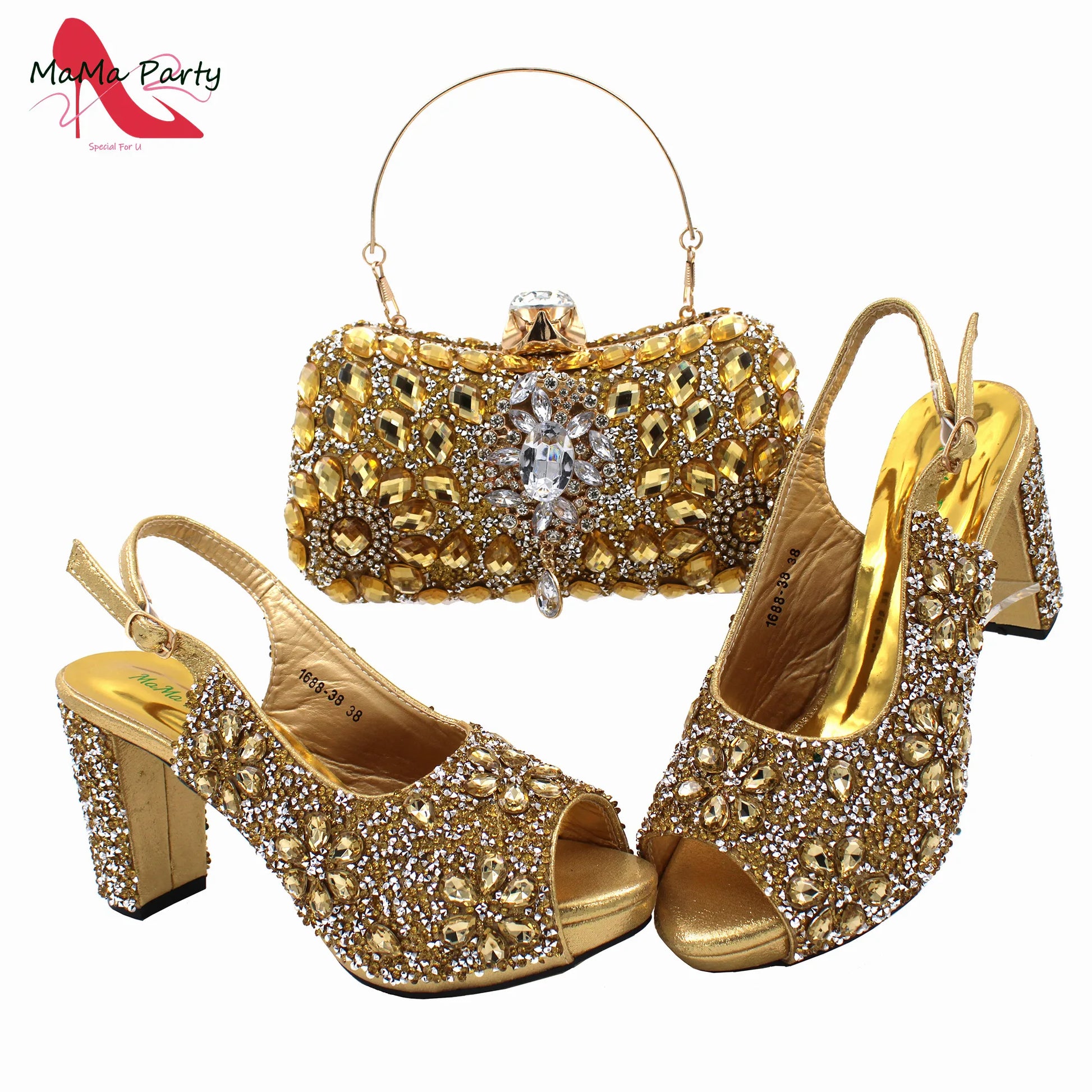 Classic and chic red tote bag adorned with crystal elements, ideal for pairing with matching shoes for a complete fashion-forward ensemble.