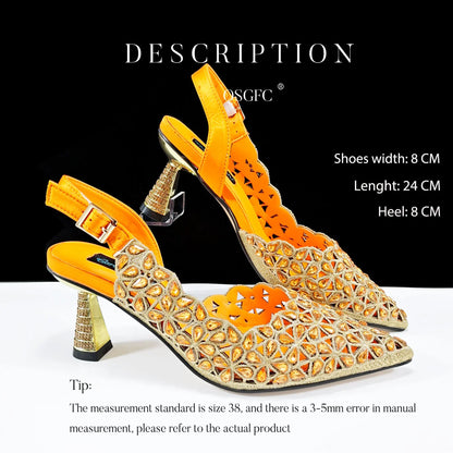 Exquisite QSGFC fuchsia heel pumps displayed alongside matching handbag, epitomising luxury and style for festive occasions like parties and weddings.