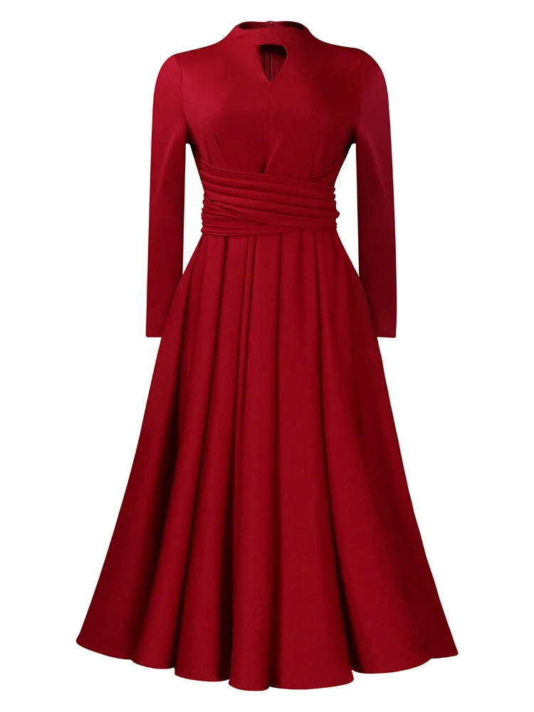 Full view of the Wmstar Plus Size Women's African Dress, elegantly styled for a refined look at any spring or summer event.