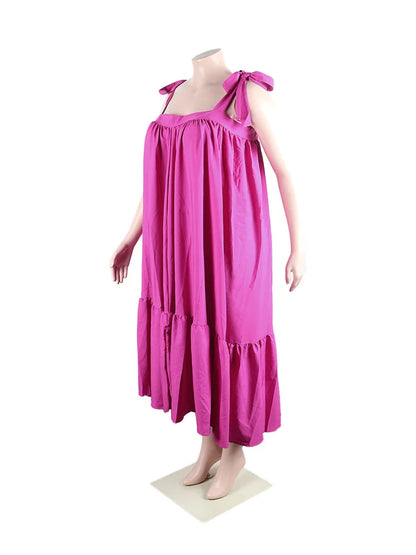 Classy Wmstar Plus Size Maxi Dress collection showcasing various colours, ideal for fashion-forward women seeking versatile and trendy outfit options.