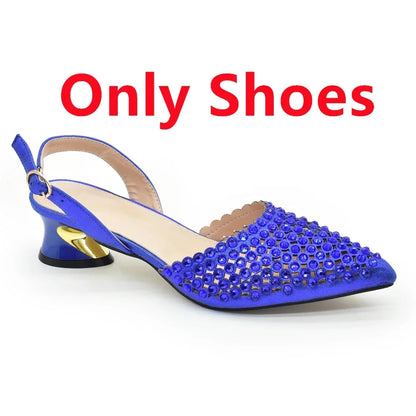 Luxury Italian Rhinestone Women’s Pumps in elegant mid-heel style from Hot Trends Area, designed for upscale events.