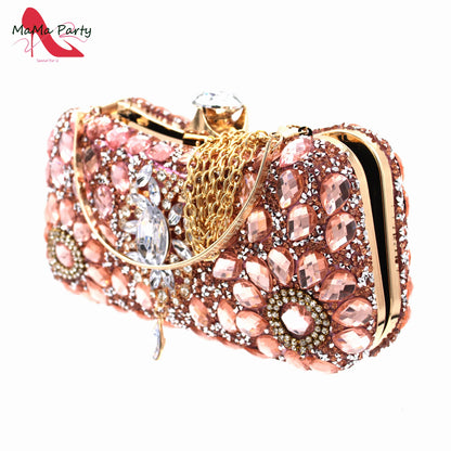 Elegant presentation of luxury women's red sandals and handbag set, perfect for summer weddings and special events, showcasing high-fashion style.