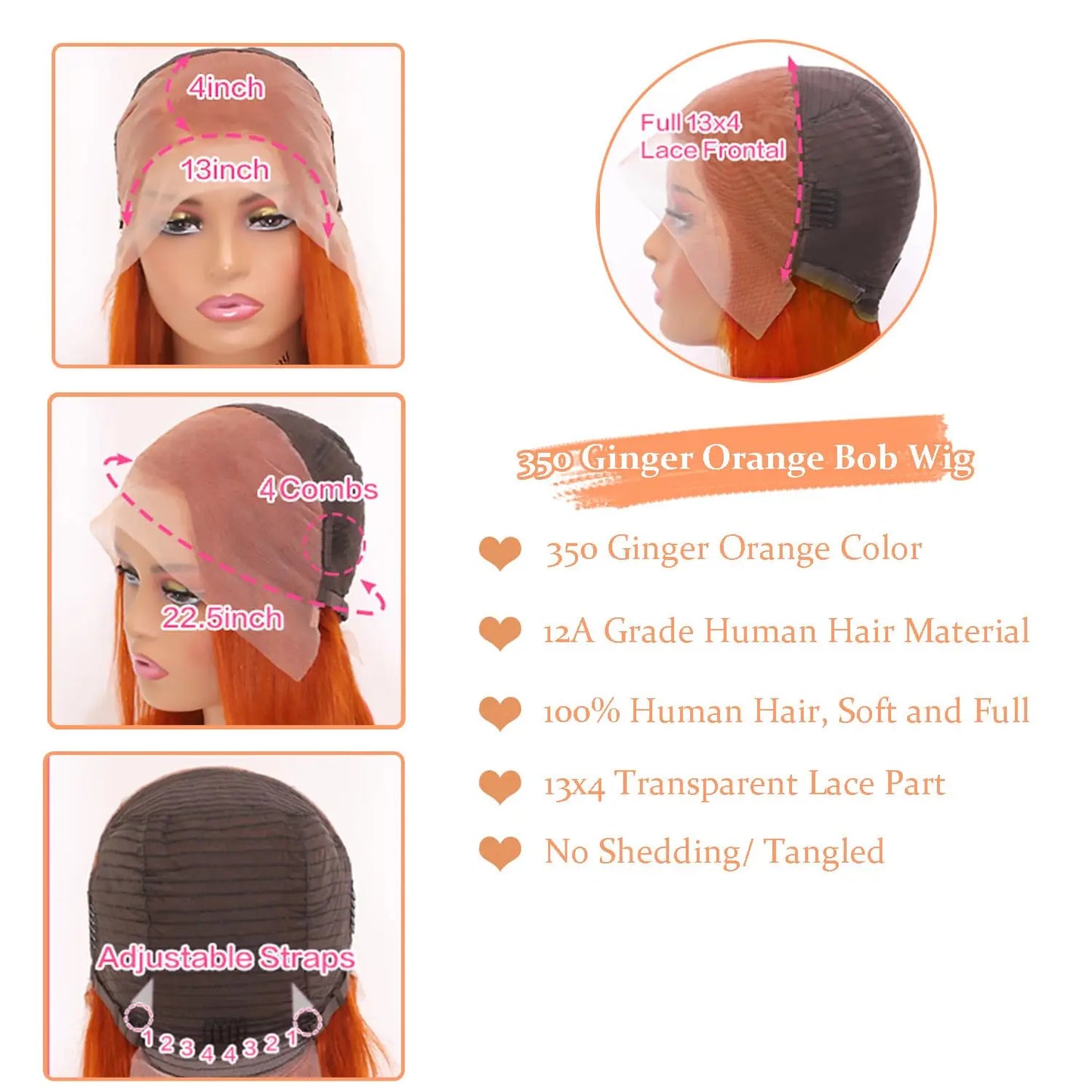 Sleek straight texture luxury bob wig with transparent lace, showcasing premium 200% density Brazilian Remy human hair for an effortless style.