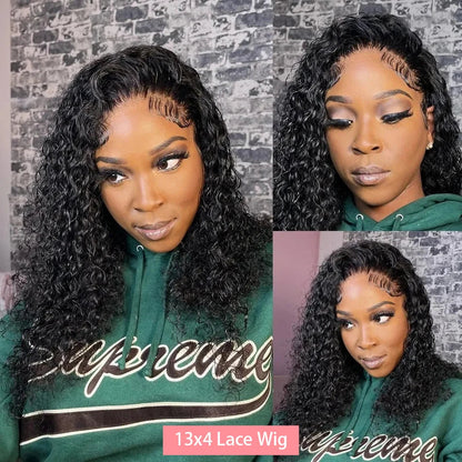 Stunning 4x4 lace front wig featuring Brazilian Remy hair, perfectly styled in a luxurious short curly bob.