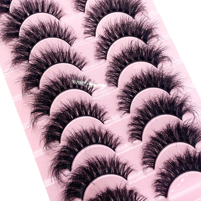 Fluffy 3D Faux Mink Lashes - High-end dramatic lashes that enhance the beauty of your eyes with a luxurious touch.