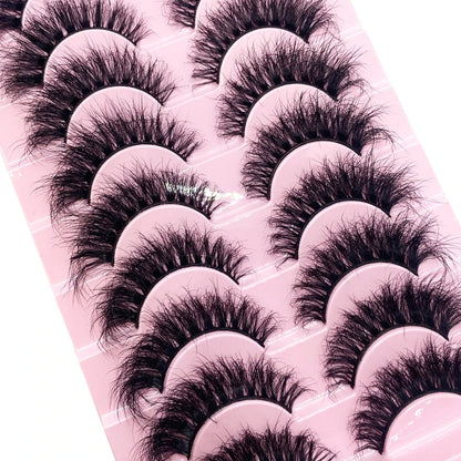 Fluffy 3D Faux Mink Lashes - High-end dramatic lashes that enhance the beauty of your eyes with a luxurious touch.