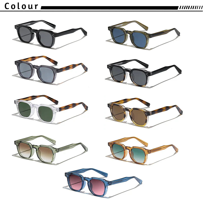 Close-up view of Retro Punk Sunglasses with UV400 lenses, reflecting luxury fashion and modern vintage style for discerning eyewear enthusiasts.