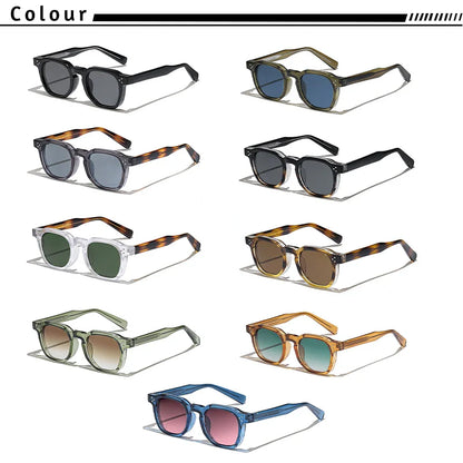 Close-up view of Retro Punk Sunglasses with UV400 lenses, reflecting luxury fashion and modern vintage style for discerning eyewear enthusiasts.