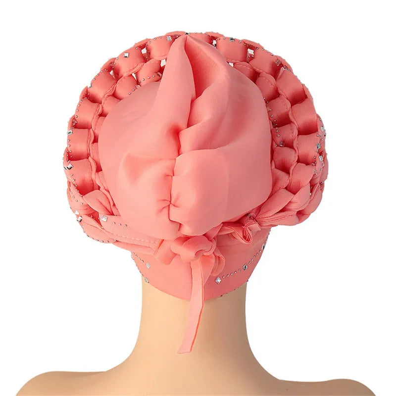 Chic African hijab headwear crafted from broadcloth fabric, designed for versatility and sophistication in all seasons.