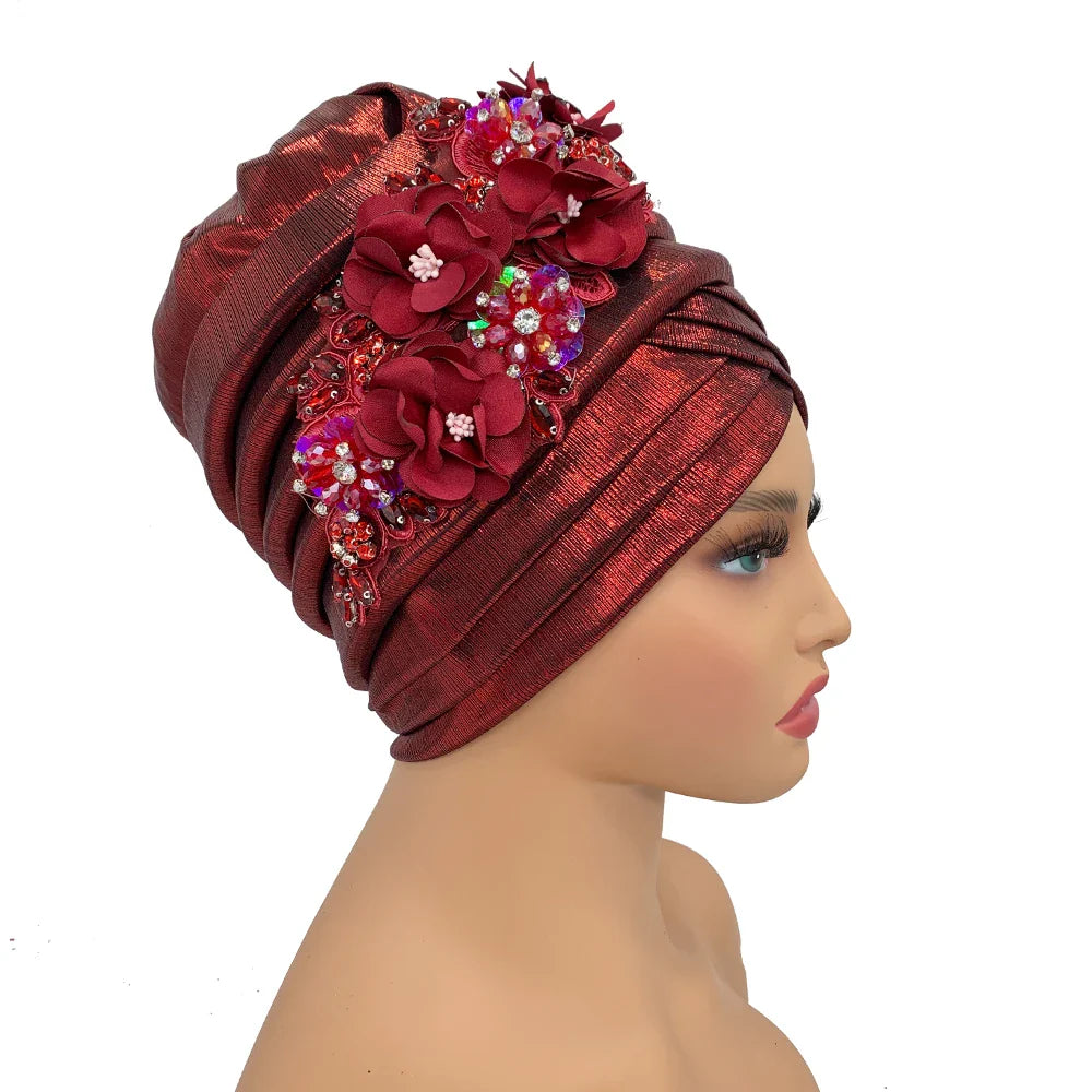 Stylish and versatile African hijab made of soft polyester, perfect for all-season wear.
