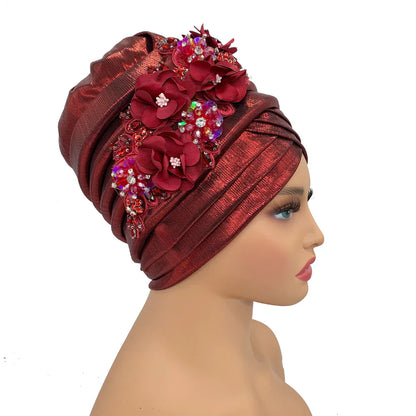 Stylish and versatile African hijab made of soft polyester, perfect for all-season wear.