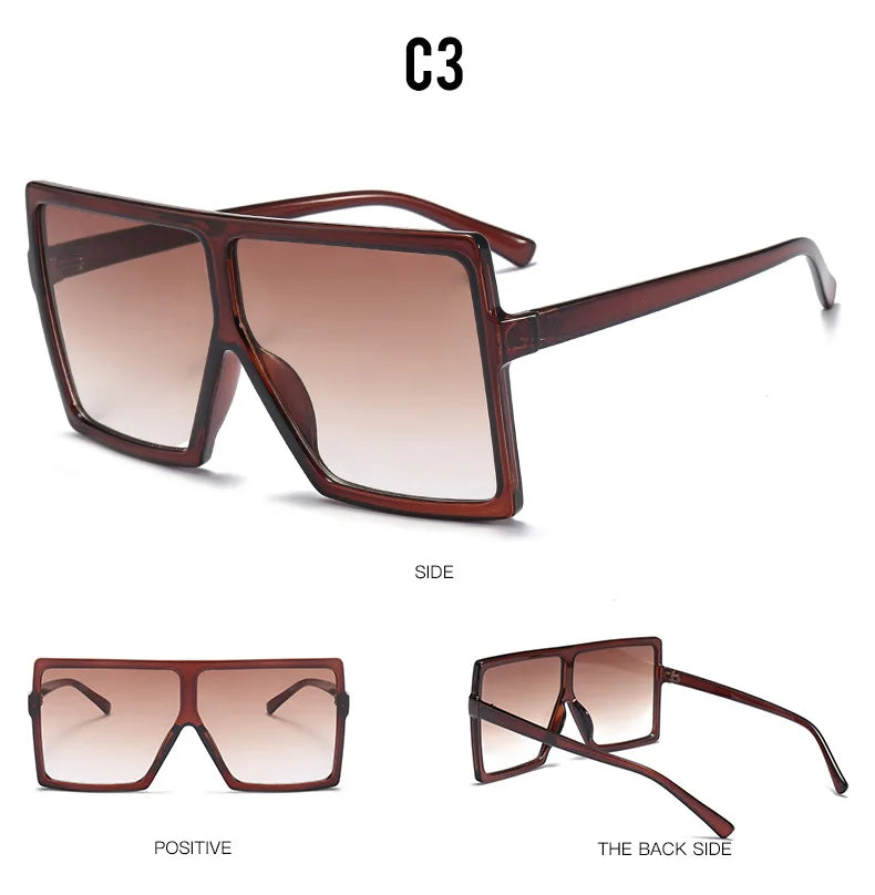 Fashionable FenQiqi sunglasses for men and women, combining oversized style with high-quality polycarbonate lenses.
