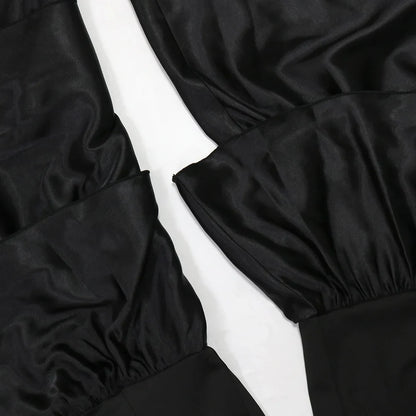 Luxurious cotton linen jumpsuit with a solid pattern, designed for middle-aged women seeking a chic aesthetic.