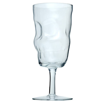 Set of two premium Gothic skull wine glasses, ideal for enjoying fine wine with a touch of edgy luxury.