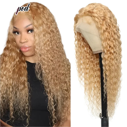 Presentation of the full lace front wig, highlighting its glueless application feature and comfortable fit for everyday wear.