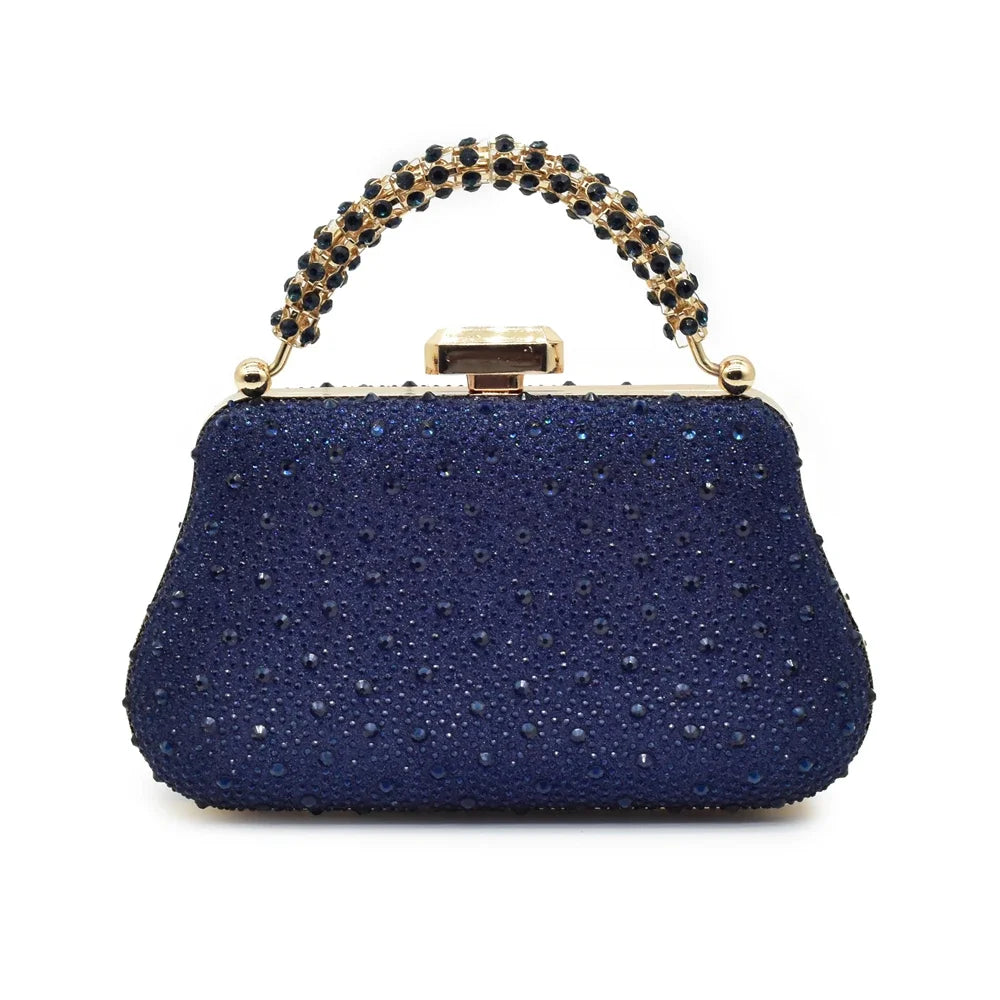 Close-up of exquisite gold high heel pumps with crystal embellishments, showcasing luxury and sophistication in women's footwear.