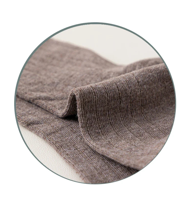 Fashionably designed men's sports socks, offering five unique styles to elevate your cold-weather outfits.