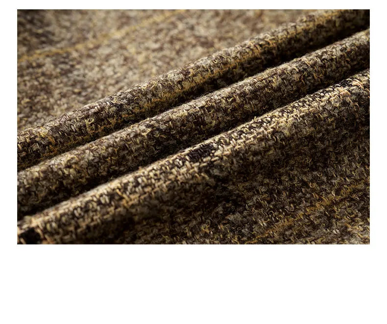 Men's One Button Suit Set presented in multiple sizes M-5XL, highlighting versatile fit for various body types in smart casual settings.