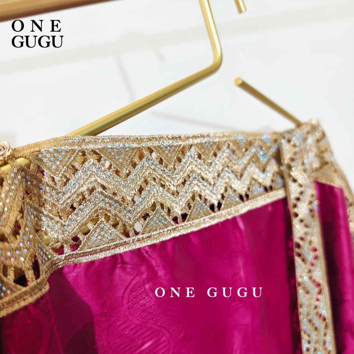 Elegant plus size African bazin dress set in royal blue with intricate embroidery and stones, ideal for weddings and special occasions.