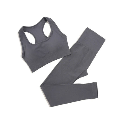 Elegant WAREBALL seamless workout attire in chic black, offering both style and comfort for high-end yoga and fitness activities.