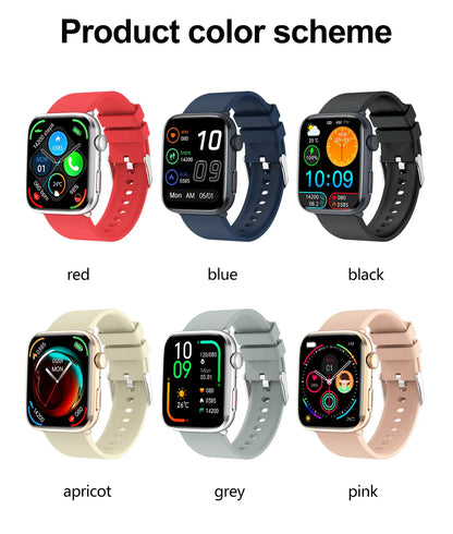 Luxury AI Diagnosis NFC Smart Watch for Women featuring 1.85-inch AMOLED Display, Heart Rate Monitoring, and Bluetooth Call capability.