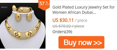 Elegant 18K Gold Plated Necklace from the luxurious jewelry set for women, featuring a stunning geometric design, perfect for bridal occasions.
