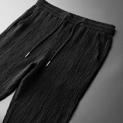 Elegant and stylish men's short sleeve shirt from a premium 2-piece summer casual suit, ideal for warm weather.