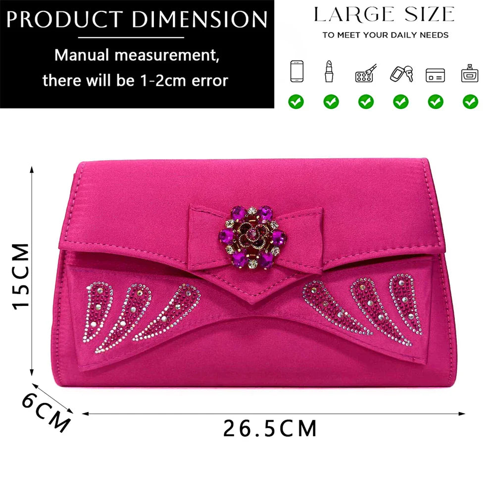 Chic Venus Chan bag set featuring matching high heels and elegantly designed handbag in rich purple, perfect for fashionable women.