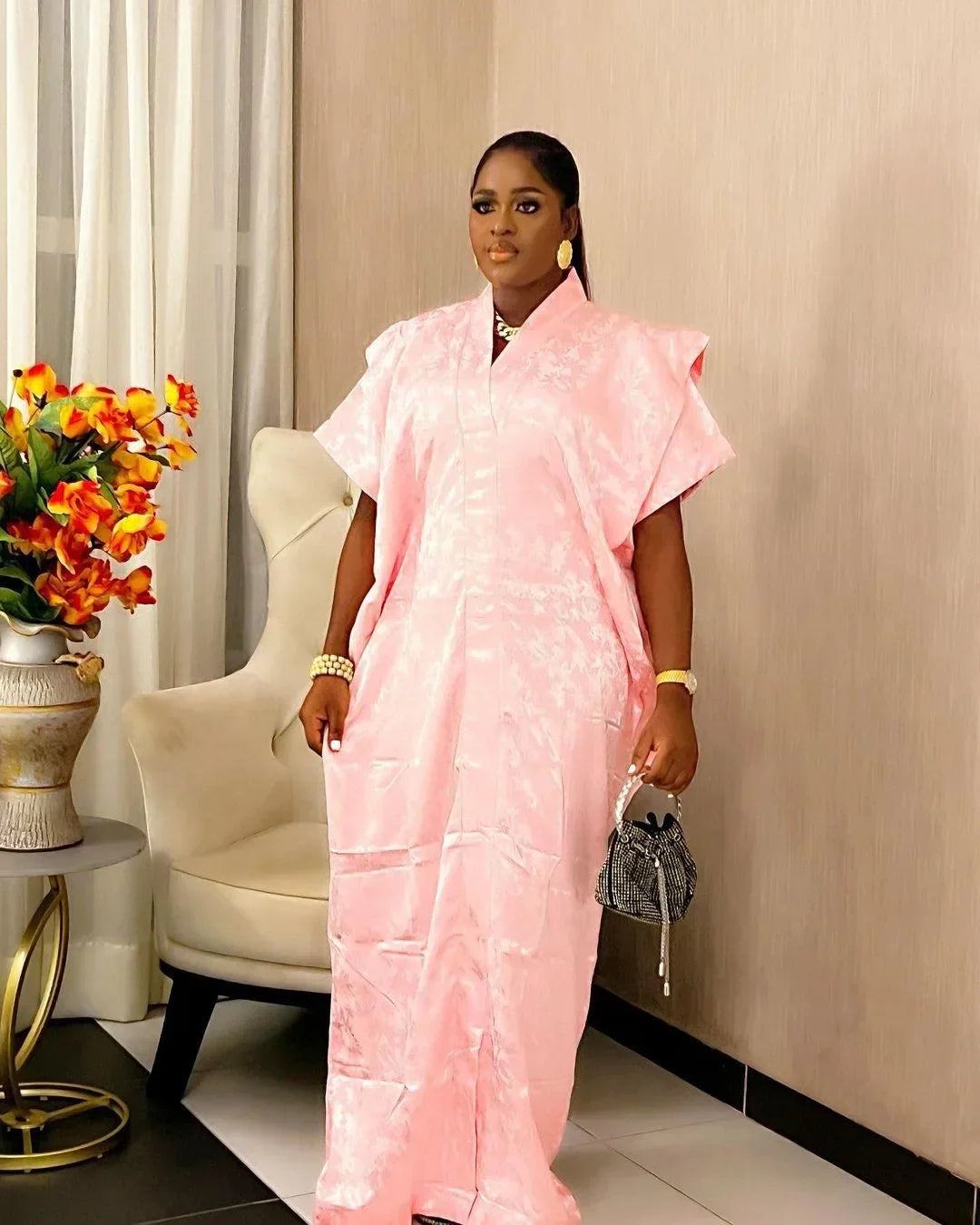 Timeless Luxury African Muslim Dress for Women by Hot Trends Area, perfect for weddings and formal events.