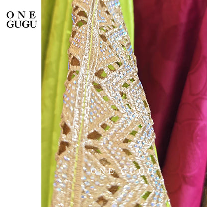 Model wearing the stunning plus size African bazin dress set, demonstrating its perfect fit for special celebrations and parties.