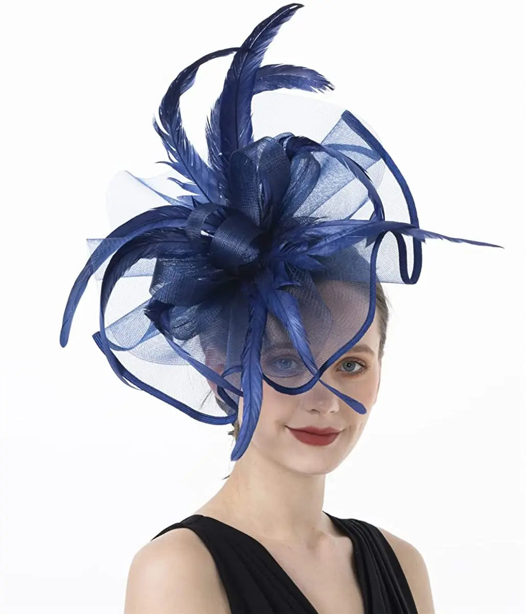 Luxury floral fascinator hat, ideal for the Kentucky Derby and Royal Ascot events.