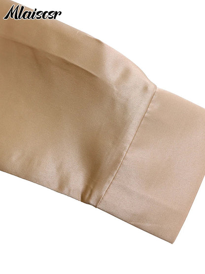 Mlaiscsr khaki midi dress with pockets, showcasing luxurious fabric blend of polyester and spandex, designed for comfort and style in sizes S-XXXL for the modern woman.