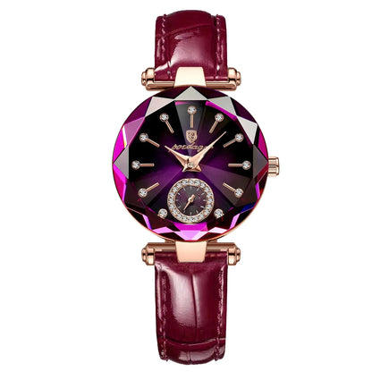 Sophisticated dial of the fashion quartz watch for women, featuring a chic and numberless display for an elegant look.