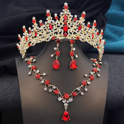 Stunning opal green necklace set, embellished with sparkling crystals, ideal for brides and prom nights.