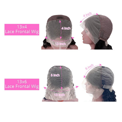 Exquisite 200 Density Human Hair Lace Front Wig featuring a silky straight texture and 13x6 lace design, ideal for a sophisticated hairstyle.