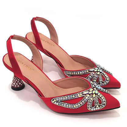 Fashionable Venus Chan yellow sandals with spike heels, designed for women seeking comfort and sophistication at special events.