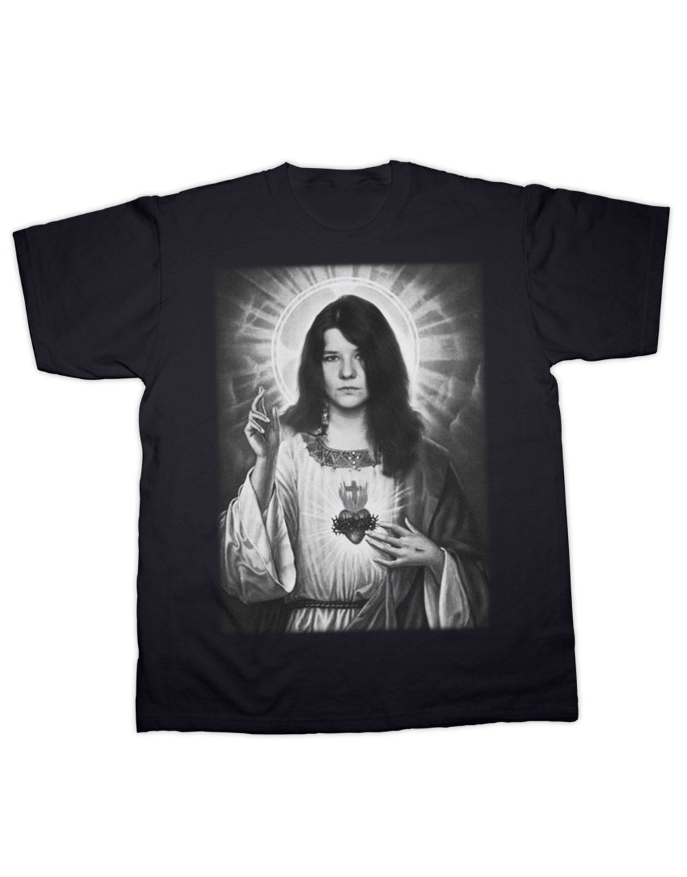 Janis Joplin Rock Icon T-Shirt - Premium 100% Cotton, Contemporary Fit, Soft Hand Feel