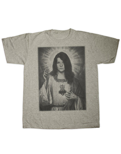 Janis Joplin Rock Icon T-Shirt - Premium 100% Cotton, Contemporary Fit, Soft Hand Feel