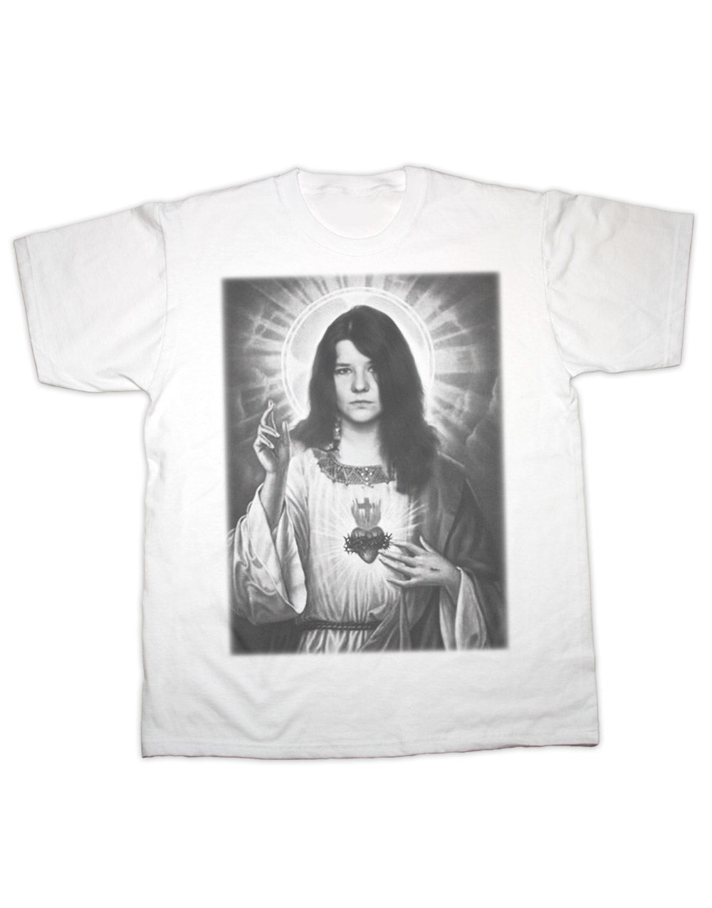 Janis Joplin Rock Icon T-Shirt - Premium 100% Cotton, Contemporary Fit, Soft Hand Feel